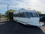 Hobby De Luxe 545 KMF | 3-Persoons stapelbed, Mover & Luifel, Caravans en Kamperen, Rondzit, Hobby, 7 tot 8 meter, Kachel