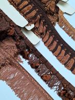 Vintage donkerbruin caramel goudbruin vintage franjes, Hobby en Vrije tijd, Naaien en Fournituren, Ophalen of Verzenden, Nieuw