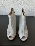 Di Capolavori leren dames pumps met peeptoe hak, mt 38, ZGAN, Ophalen of Verzenden, Zo goed als nieuw