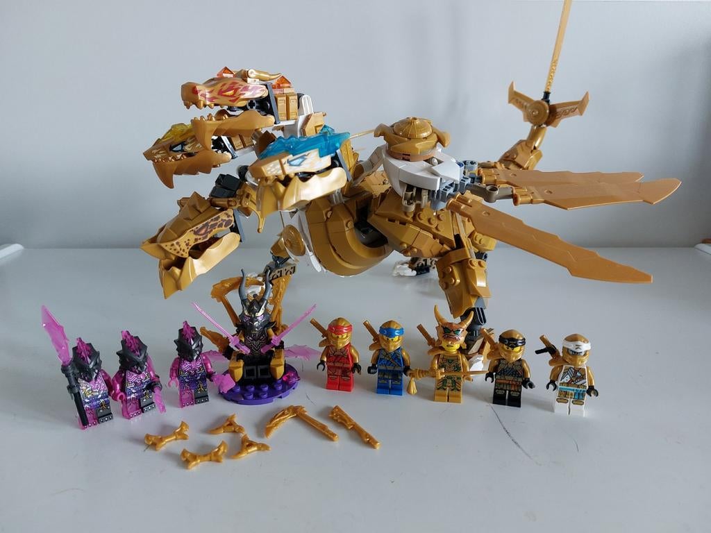 Lego Ninjago - 71774 - Lloyd's Golden Ultra Dragon, compleet, Kinderen en Baby's, Speelgoed | Duplo en Lego, Lego, Ophalen of Verzenden