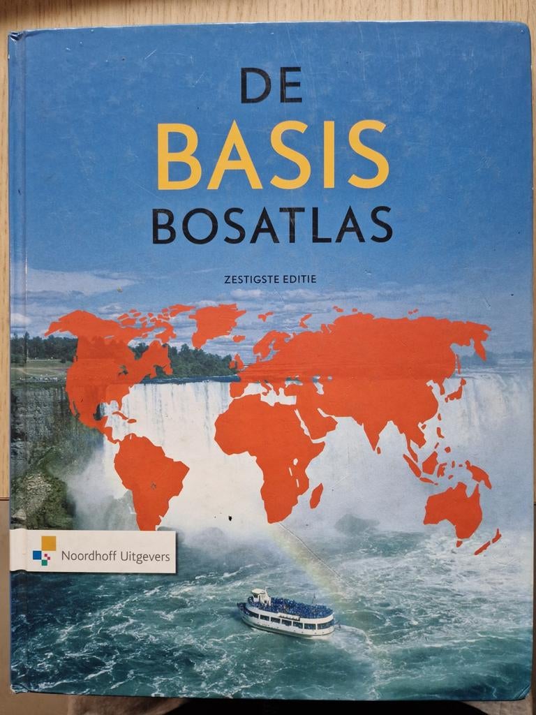 De Basis Bosatlas - Zestigste Editie, Boeken, Bosatlas, 2000 tot heden, Ophalen of Verzenden, Zo goed als nieuw