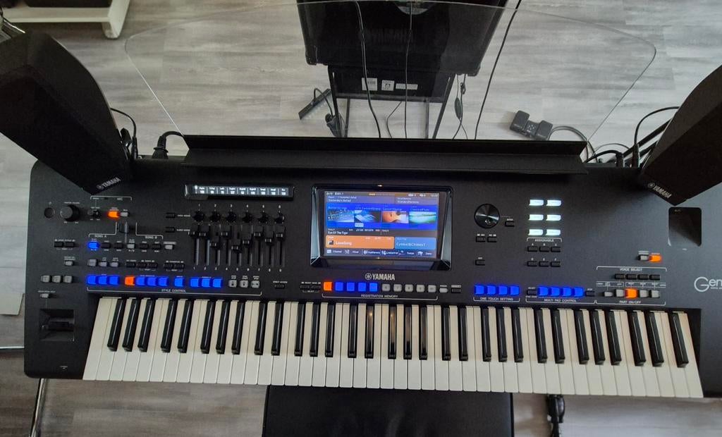 YAMAHA GENOS 1 XXL COMPLEET!, Ophalen, Yamaha, Zo goed als nieuw, Midi-aansluiting