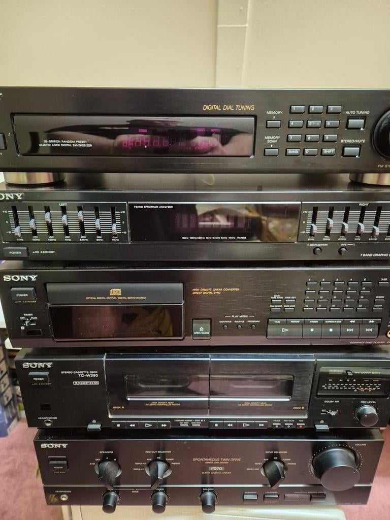 Complete Sony Stereotoren - Radio, CD, Cassette, Versterker, Ophalen