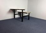 2 x Bench zit/sta bureau Voortman - 160 x 170 cm., Huis en Inrichting, Bureaus, Ophalen, In hoogte verstelbaar, Gebruikt, Stabureau
