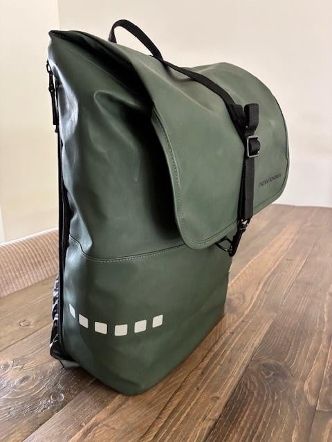 Fietsrugtas NewLooks Odense groen, Ophalen of Verzenden, Zo goed als nieuw, New Looxs