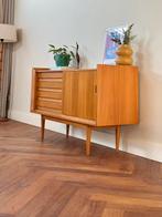 Vintage dressoir lowboard hout jaren 50/60/70 lades, Huis en Inrichting, Kasten | Dressoirs, Ophalen, Gebruikt, Vintage, 25 tot 50 cm