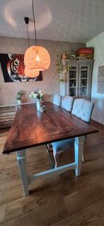 Grote koloniale eettafel, Ophalen, Gebruikt, 200 cm of meer, 50 tot 100 cm