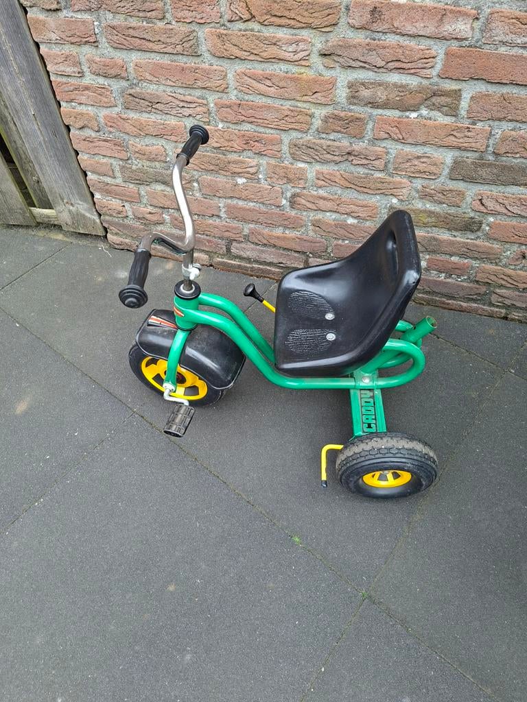 Driewieler met duwstang, Ophalen