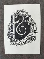 Exlibris Agnes Stultiens (Edele Brabant Were Di), H Willemse, Ophalen of Verzenden