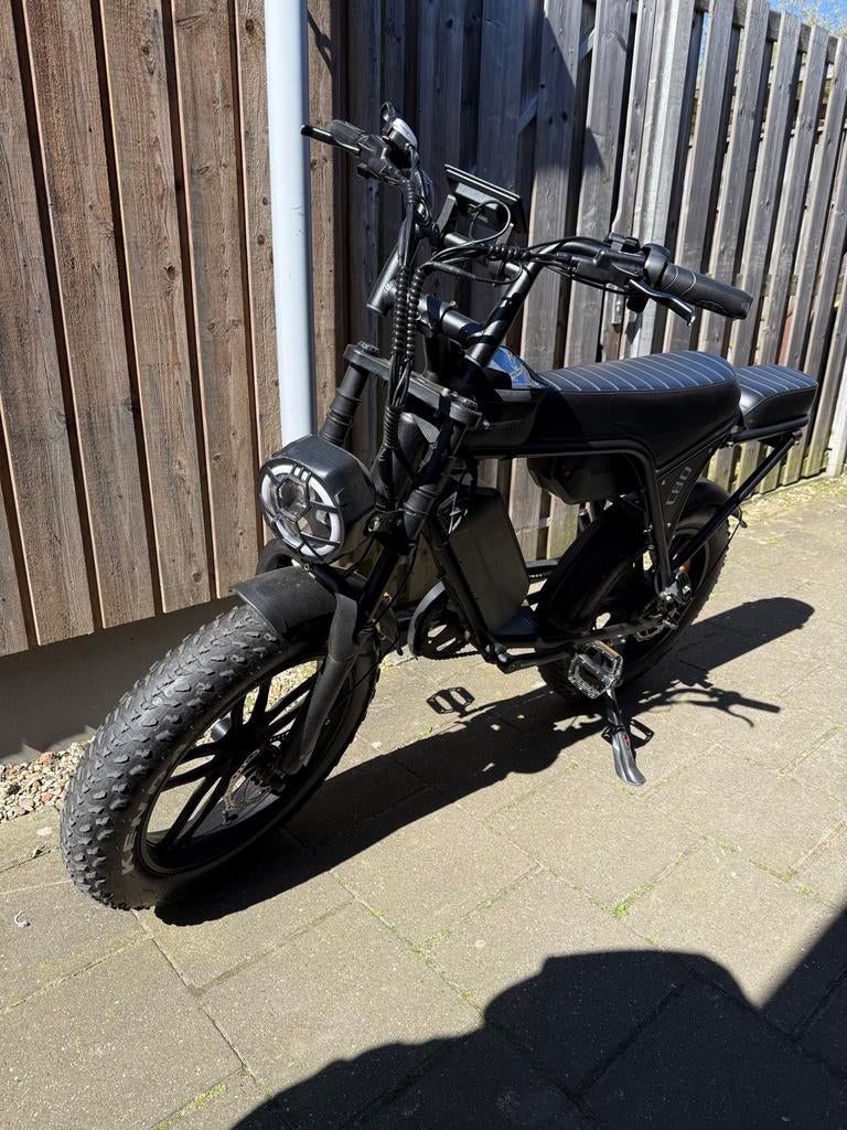 Fatbike met dubbele accu, en roestplekjes, Fietsen en Brommers, Elektrische fietsen, Gebruikt, Minder dan 47 cm, 50 km per accu of meer