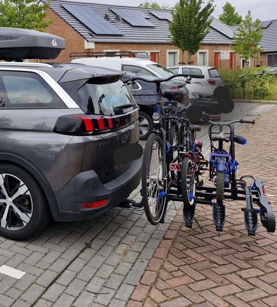 te huur fietsendrager - 4 fietsen, Ophalen, Zo goed als nieuw, Trekhaakdrager