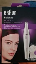 Face spa Braun nieuw in doos mini epilator & cleansing brush, Ophalen of Verzenden, Nieuw, Scheren en Epileren