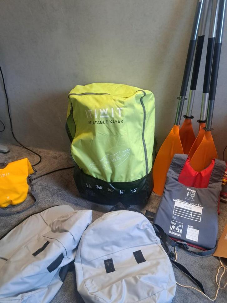 Opblaasbare Kajak 2 persoons - Itiwit, Watersport en Boten, Kano's, Ophalen of Verzenden