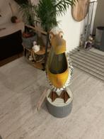 Blikken pelikaan voor op paal - Nieuw, Ophalen of Verzenden, Nieuw, Metaal, Dierenbeeld