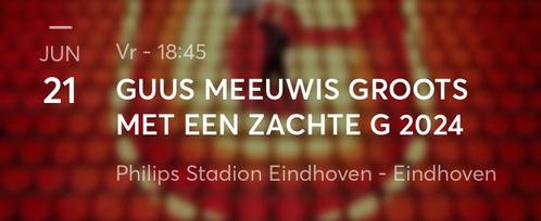 Guus Meeuwis 21 juni 2024 2 zit tickets, Tickets en Kaartjes, Concerten | Nederlandstalig, Twee personen, Juni, Levenslied