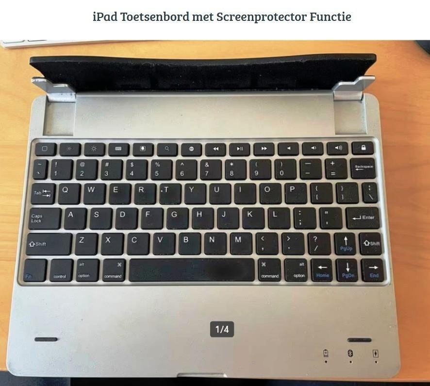 ipad toetsenbord met screenprotector, Computers en Software, Toetsenborden, Zo goed als nieuw, Draadloos, Qwerty, Apple Magic Keyboard