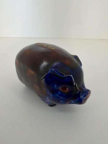 Vintage keramieken spaarvarken – 17 cm beschikbaar voor biedingen