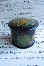 Antieke Engelse Victoriaanse papier mache poederdoos c.1875, Ophalen of Verzenden