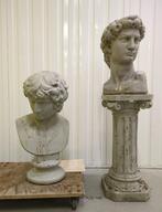 Tuinbeelden/ buste (Michelangelo), Ophalen, Gebruikt, Beton, Mensenbeeld