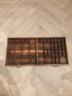 Oude houten letterbak, Antiek en Kunst, Ophalen of Verzenden