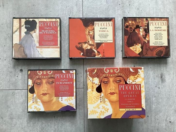 Giacomo Puccini - The Great Opera’s - cd-box met 8 cd’s, Cd's en Dvd's, Cd's | Klassiek, Zo goed als nieuw, Opera of Operette