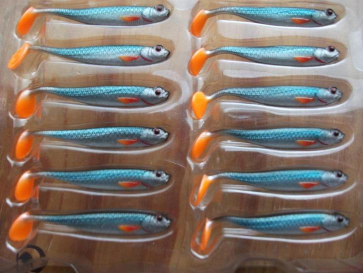 6 stuks DAM Effzett Shadster Slim Shad / kunstaas shads, Watersport en Boten, Hengelsport | Roofvissen, Nieuw, Overige typen, Ophalen of Verzenden