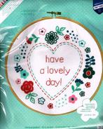 Cado vervaco borduurpakket, have a lovely day !, Ophalen of Verzenden, Nieuw, Handborduren, Borduurpakket