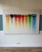 Kunstwerk, afmetingen 180 cm (b)x 120cm (h), Antiek en Kunst, Kunst | Schilderijen | Abstract, Ophalen