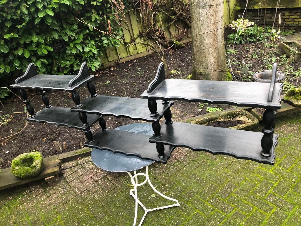 Brocante schap/groot brocante decoratie schap/schap, Antiek en Kunst, Curiosa en Brocante, Ophalen