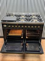 Luxe Boretti Fornuis 6 pits antraciet/messing 2 ovens 100 cm, Witgoed en Apparatuur, Fornuizen, Fornello Esperta, Ophalen of Verzenden