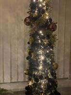 Zwarte kunst kerstboom-150 cm hoog- incl. lichtjes en ballen, Ophalen, Zo goed als nieuw