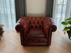Chesterfield Brighton Fauteuil – Cognac – Iconisch, Huis en Inrichting, Fauteuils, Ophalen, Gebruikt, Klassiek, tijdloos, iconisch