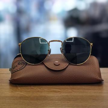 Ray-Ban New Round RB3637 Zonnebril | Goud - In Nette Staat beschikbaar voor biedingen