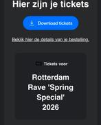 Rotterdam rave spring special 2026, Tickets en Kaartjes, Evenementen en Festivals, Drie personen of meer
