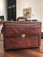 Mooie bruin leren atachékoffer van Claymore, Sieraden, Tassen en Uiterlijk, 40 tot 60 cm, Gebruikt, 20 tot 30 cm, Bruin