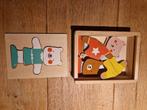 Houten beren aankleed puzzel, Kinderen en Baby's, Speelgoed | Houten speelgoed, Ophalen, Zo goed als nieuw