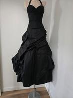 Zwarte Galajurk/Bruidsjurk met Stola - Set Unique, Kleding | Dames, Maat 38/40 (M), Galajurk, Zwart, Nieuw
