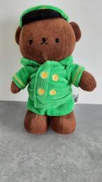Boris Nijntje knuffel bruine beer Boris dierentuin groen pak, Ophalen of Verzenden, Zo goed als nieuw, Beer