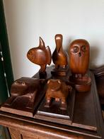 Houten dierenbeeldjes, Antiek en Kunst, Kunst | Beelden en Houtsnijwerken, Ophalen
