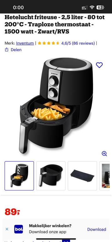 inventum airfryer gf252hl beschikbaar voor biedingen