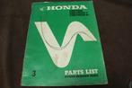 Honda CB750 K1 K2 1976 motorcycle parts list CB 750 SOHC, Ophalen of Verzenden, Honda