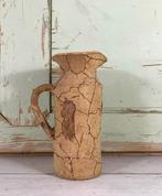 Vintage Franse met kurk beklede pichet waterkan wijnkan, Overige materialen, Overige typen, Ophalen of Verzenden, Zo goed als nieuw