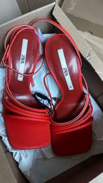 Zara Hakken Oranje/Rood Maat 38, Kleding | Dames, Schoenen, Ophalen of Verzenden, Zo goed als nieuw, Rood, Pumps