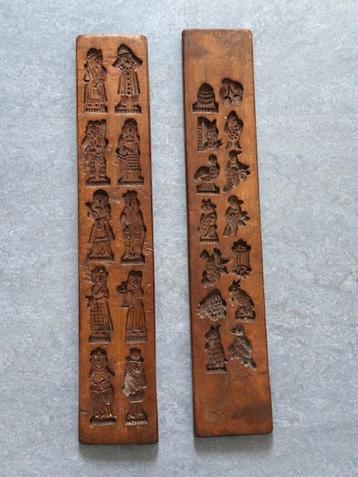 Antieke speculaasplank 58cm lang en 11 cm breed beschikbaar voor biedingen