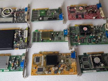Retro Video Kaarten AGP en PCI ,Pci express  beschikbaar voor biedingen