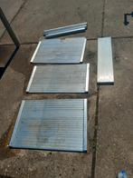 Rubberbootvloer aluminium + bankje, Ophalen, ., Zo goed als nieuw, .