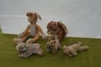 4/5 vintage Steiff dieren uit jaren 60/70: Lulac, haas Perry, Verzamelen, Ophalen of Verzenden, Gebruikt, Stoffen beer, Steiff