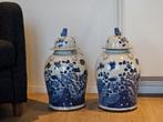 Set van 2 grote Chinese vazen Chinees porselein met foo dogs, Ophalen