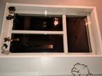 4 ramen, met omlijsting en kozijnen., Doe-het-zelf en Verbouw, Glas en Ramen, Dubbelglas, Gebruikt, Ophalen