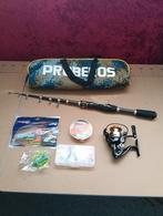 Complete Vis set met werphengel molen en kunstaas, Watersport en Boten, Ophalen of Verzenden, Nieuw, Werphengel